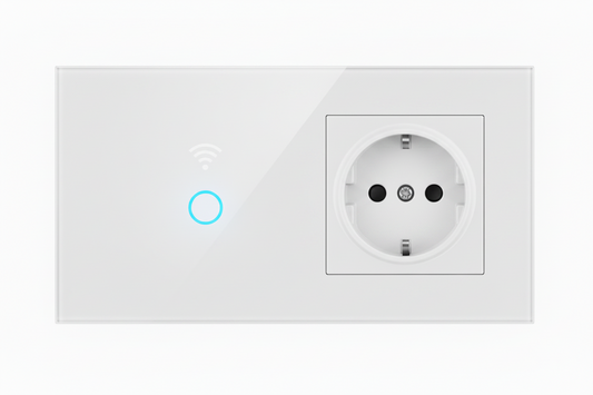 Vendalor WiFi Touchschakelaar + Stopcontact Wit