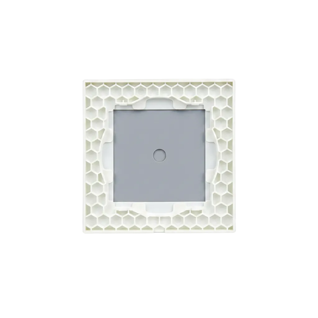 Vendalor glazen afdekraam wit – enkele touchschakelaar. gehard glas