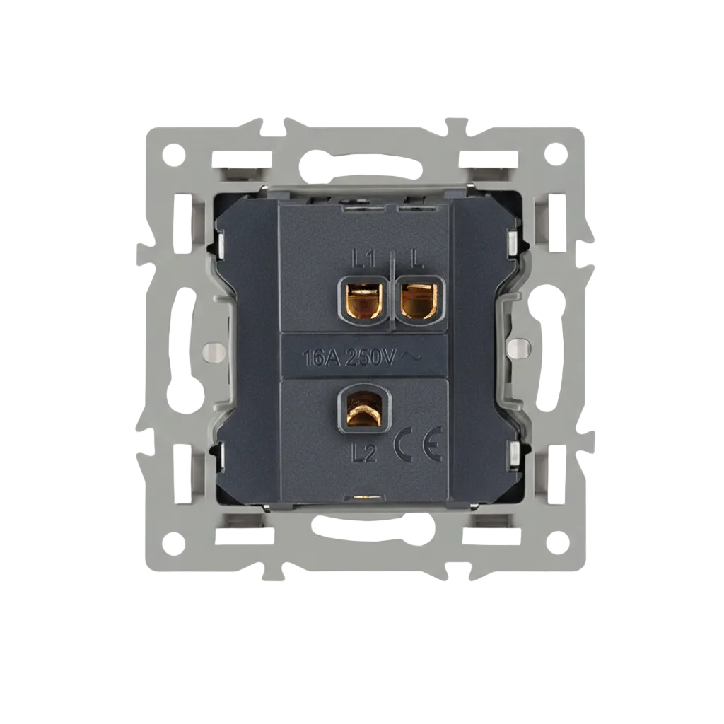 Vendalor wissel wipschakelaar module zwart – twee-weg bediening per module