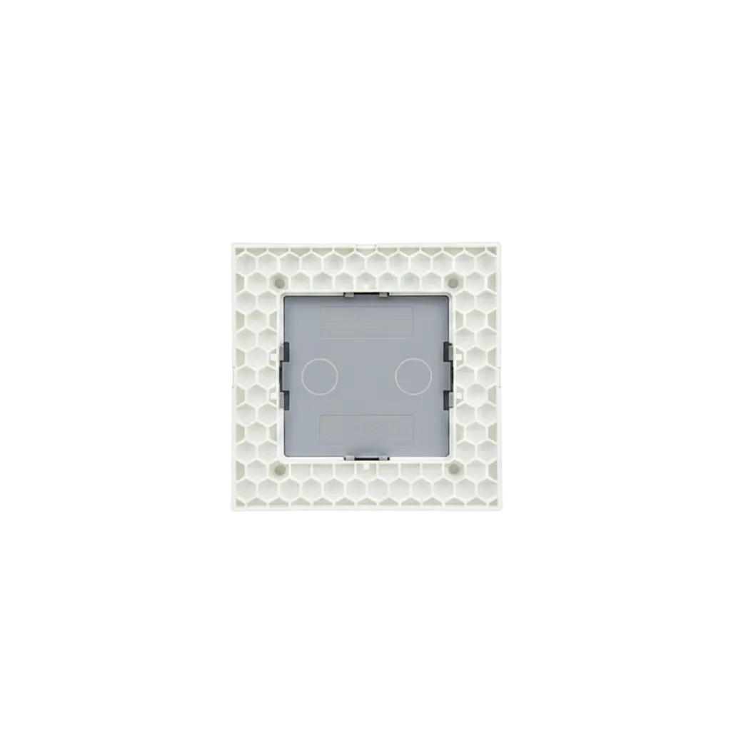 Vendalor glazen afdekraam wit – dubbele touchschakelaar. gehard glas