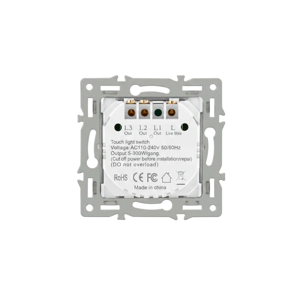 Vendalor dubbele touchschakelaar module zwart – losse aan/uit module