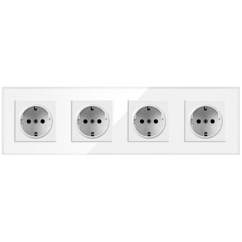 Vendalor 4-delige Wandcontactdoos Wit