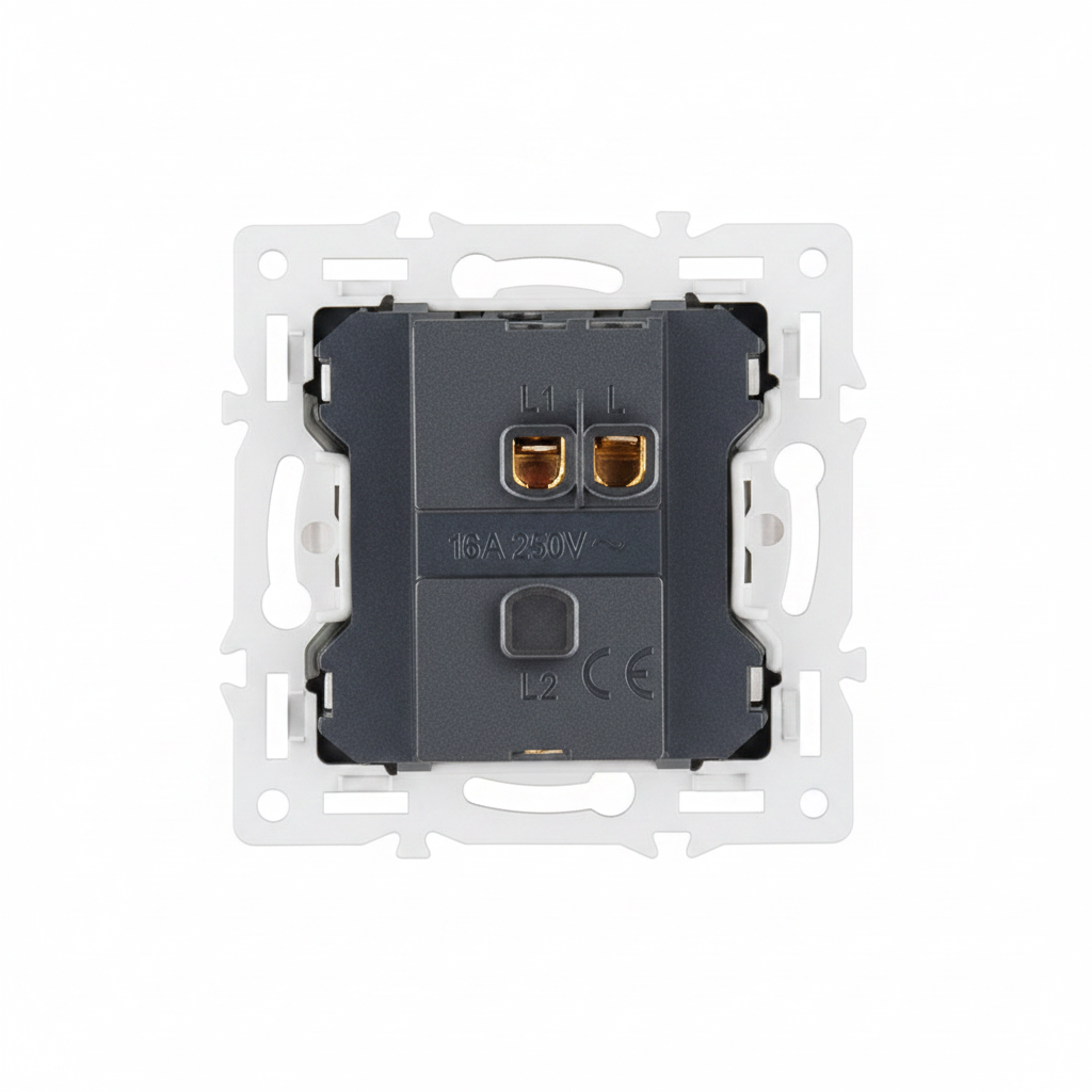 Vendalor enkelvoudige wipschakelaar module wit – losse module voor inbouwdoos