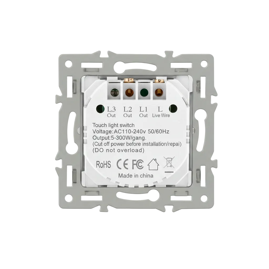 Vendalor enkele touchschakelaar module zwart – losse aan/uit module