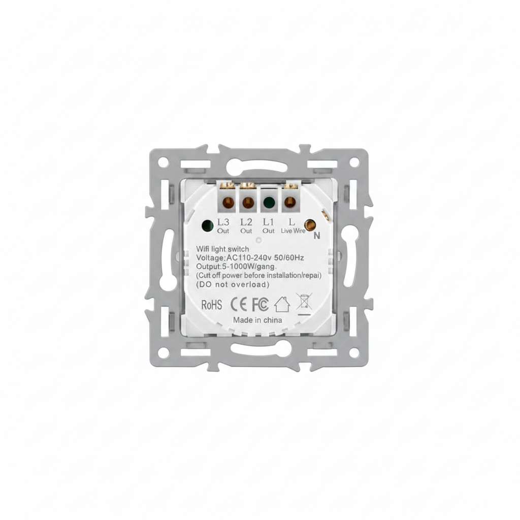 Vendalor dubbele WiFi touchschakelaar module zwart – losse smart home module